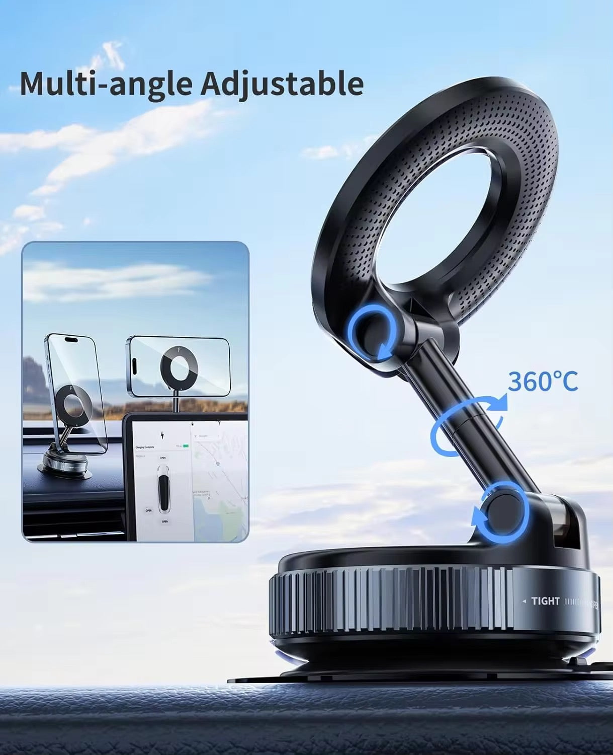 Vacuum Phone Holder magnetic