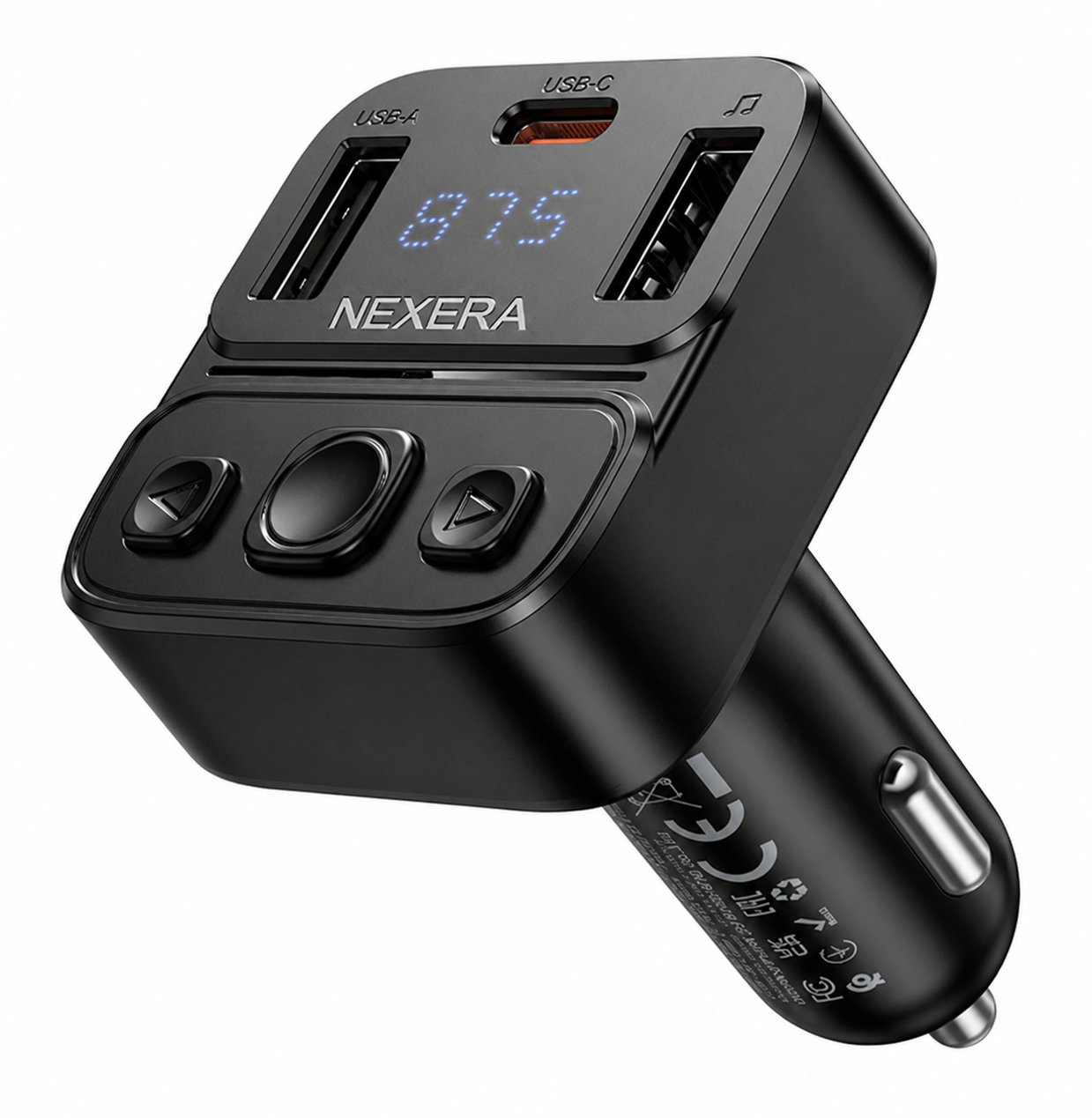 NEXERA E87 Delta 35W Bluetooth FM Transmitter & Car Charger