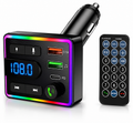 RGB Bluetooth Car MP3 Player & FM Transmitter