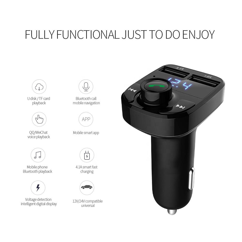 X8 Wireless Car MP3 Player & Bluetooth FM Transmitter