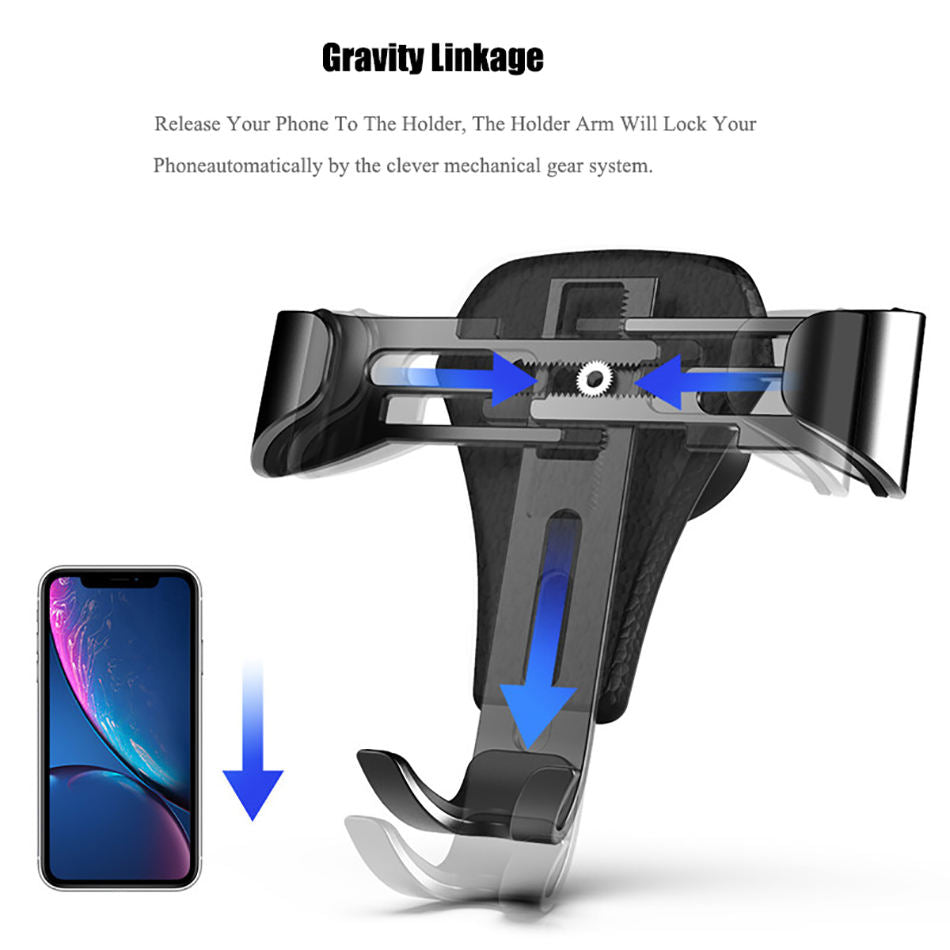 Premium Leather Car Phone Holder