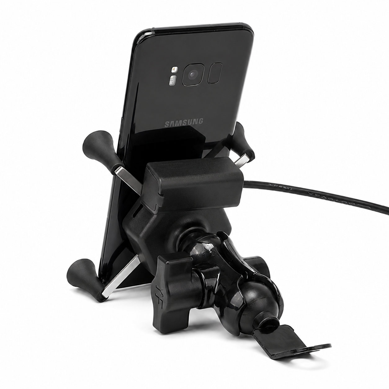 Stallion SR-05 Turbo Motorcycle Phone Holder with USB Charger