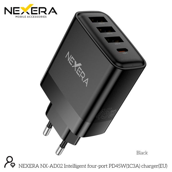 Intelligent four-port PD45W(1C3A) charger(EU)